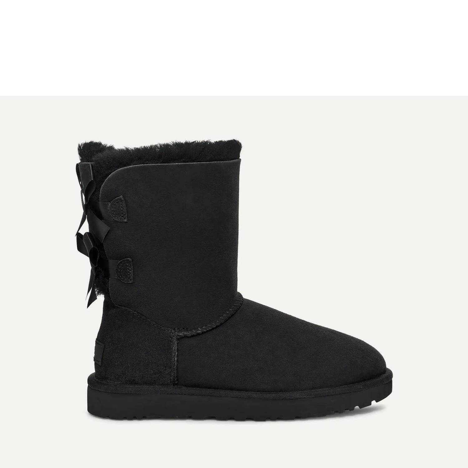 New Ugg Women's Classic Bailey Bow Ii Boot In Black